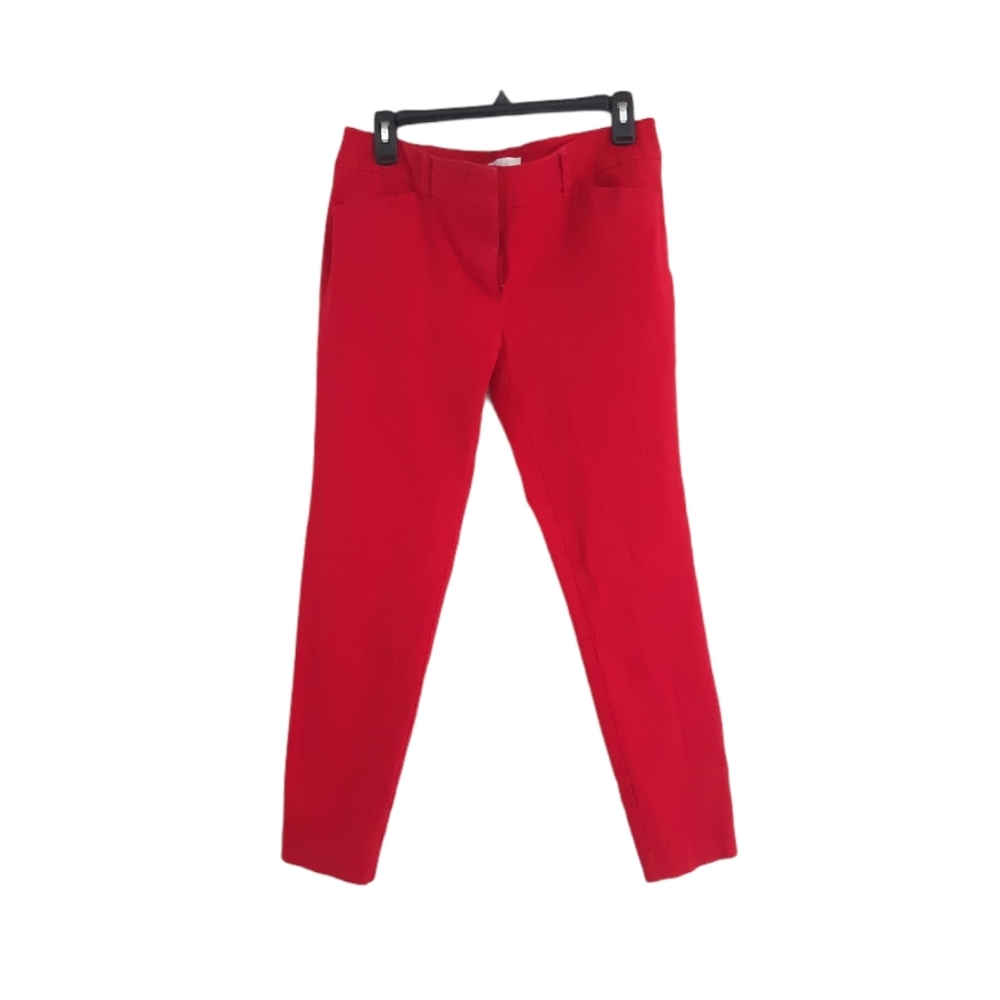 New York and Company Red Straight Cut  Pants